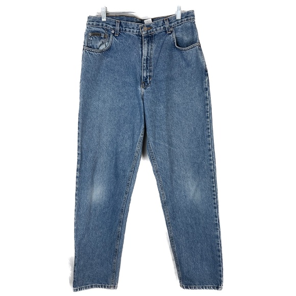 Calvin Klein Jeans Easy Fit Sz 34 Blue Double Stone Wash BMPP171 Made USA Union - Picture 2 of 9